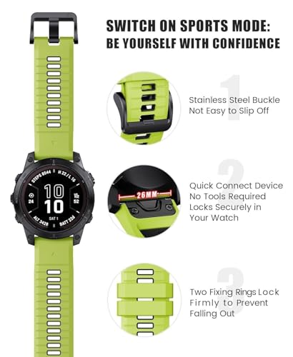 Correas de reloj de silicona para evitar rozaduras de sudor 2