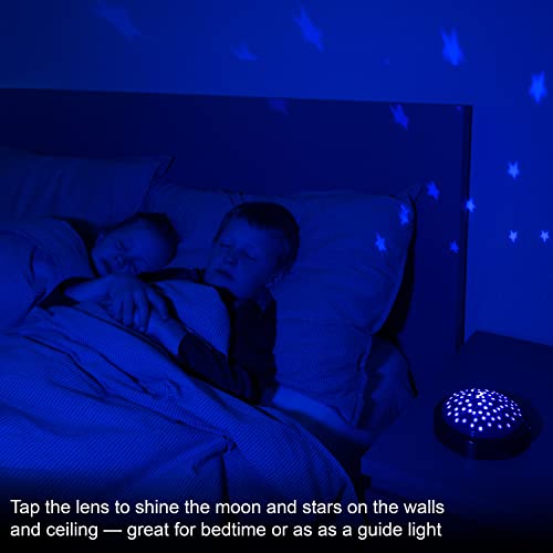 Ge Led Moon And Star Night Light, Night Light For Kids, Tap Light, Battery Operated, Star Projector, Projector Light, Ideal For Kids Bedrooms, Playroom, Nursery, 17457 #TOP2