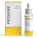 Pro-skire 10% Advance Vitamin C Serum With Ferulic Acid, Mandarin Orange Ext. For Dark Spots, Pigmentation & Glowing Face - (1.01 oz) 30 ml Pack