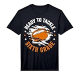 Ready to Tackle Sixth Grade Back to School Football Boys Performance T-Shirt