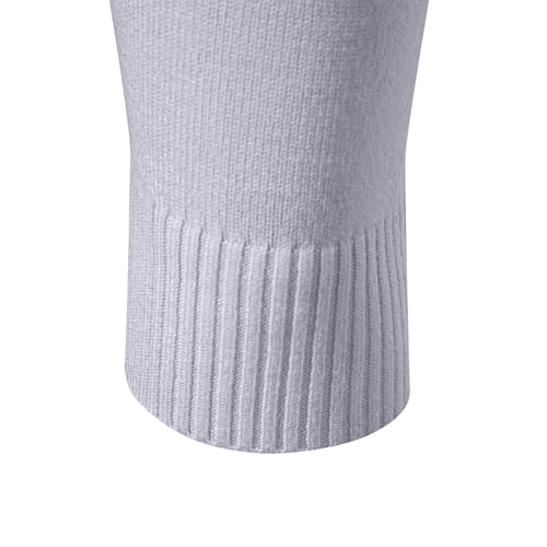 Quarter Zip Sweater Men Stand Collar Pullover Cable Knit Long Sleeve Sweater Slim Fit Pullover Sweater Fall Winter Tops2