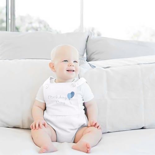 GRNSHTS Newborn Baby Boy 1st Birthday Outfit Summer Romper Sleeveless Jumpsuit Backless Overalls Outfits Cake Smash Party2