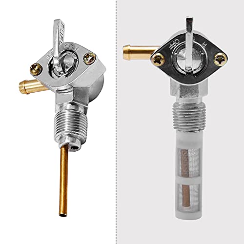 3/8" Npt Chrome Fuel Petcock 90° Fuel Gas Tank Petcock Replacement For Harley Super Electra Glide Sportster 900 1000 #TOP4