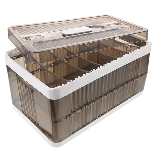 Boîte de rangement pliable design transparent pour vêtements et dressing - 2