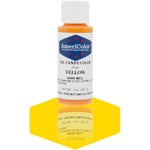 AmeriColor Candy Oil Food Color, 2-Ounce, Yelllow