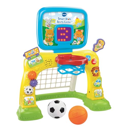 vtech smart shots sports center, soccer net, basketball hoop and more.