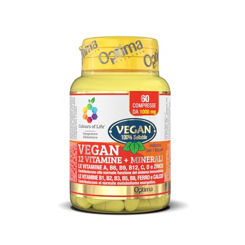 Colours of Life Integratore Vitaminico Vegano, 60 Compresse