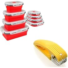 Guyuyii Collapsible Food Storage Containers With Lids and Banana Cutter