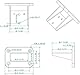 HISports Bedienfeld zur Installation 4853251453 Versenkte 50 A Unterputz-Halterung für Anderson-Stecker zur Montage in Zierleisten und Paneelen