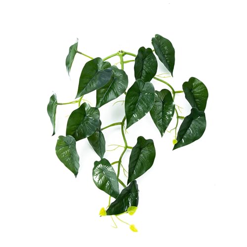 Tizuqe Fish Plant Suction Cup Leaf Bed Underwater Fish Leaf Resting Pad Spawning Ground for Fish Shrimp Hidings