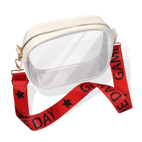 NLCAC Clear Bag for Stadium Events Game Day Clear Stadium Bag Adjustable Straps Crossbody Shoulder Bag for Sports Concerts4