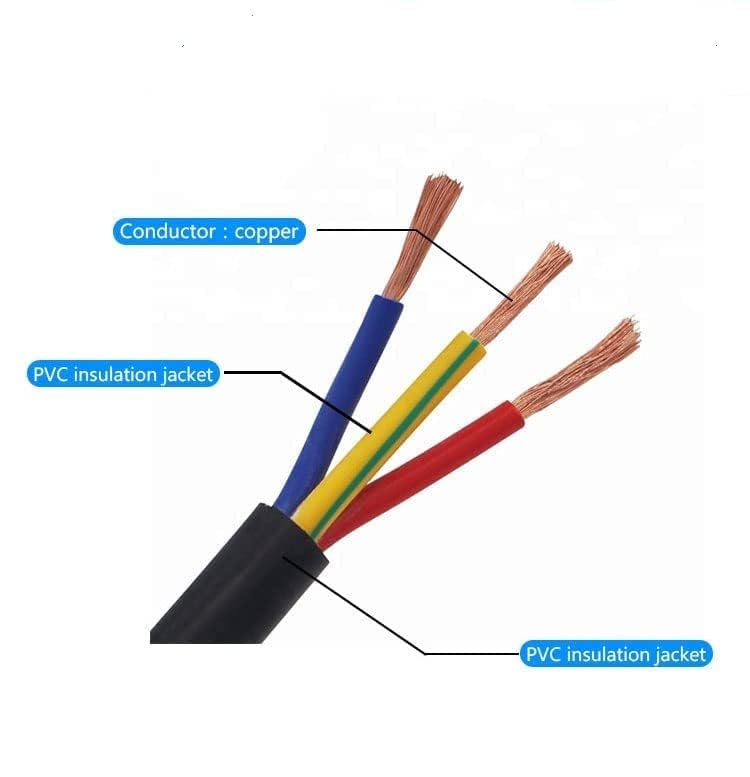 Image of Litost 2.5 mm 3 core Copper Cable Wire for AIR CONDITIONER & Multi Purpose Use Wire Cable ISI Mark AC Colour Black Length - 20 Meter