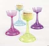 Fun Express Assorted Color Cupcake Pedestals (1 dz)