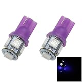 ZHANSHENZHEN Ultraviolet Car T10 W5W Tail Bulb Clearance Lamp 5 Emitters 5050 SMD LED DC 12V 147 152