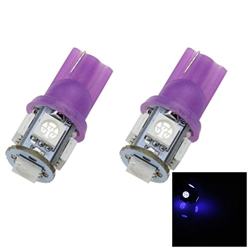 Zhanshenzhen Ultraviolet Car T10 W5W Tail Bulb Clearance Lamp 5 Emitters 5050 Smd Led Dc 12V 147 152 158 12961 A007-Z (Pack Of 2) #TOP1