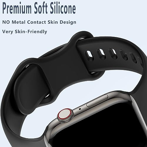 Womdeayo Bands Compatible with Apple Watch Band 38mm 40mm 41mm 42mm 44mm 45mm 46mm 49mm for Women Men,Silicone iWatch bands Replacement Strap for iWatch Series 11 10 9 8 7 6 5 4 3 2 1 SE Ultra. by Womdeayo - Used condition - Image 3