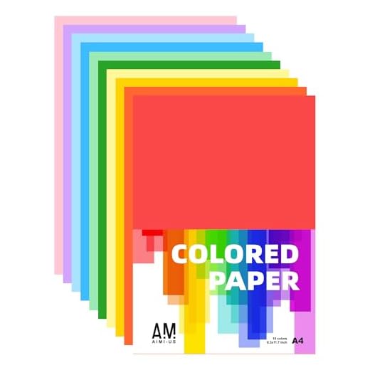 AIMI Assorted Colors Bulk for School Construction Paper A4 Copy Paper