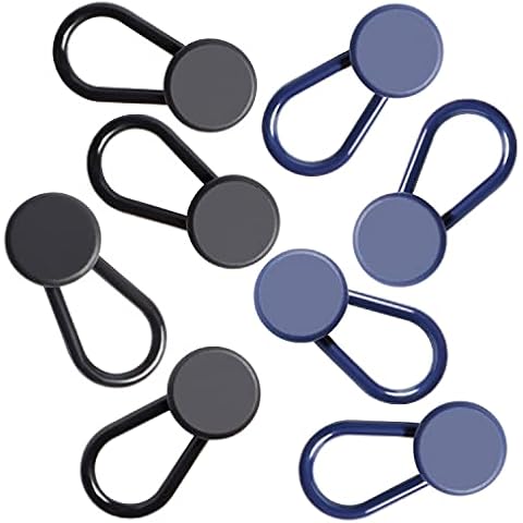 Chanurae No Sew Instant Buttons Set, 20 Pieces Trousers Replacement Buttons Alloy Removable Buttons Jeans Easy Clip Snap Button with Rivets, Metal Trouser Button for DIY Repair for Jeans Trousers (8) Cover