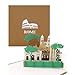 Biglietto Pop-up 3D Friburgo Con Busta | Panorama Città In Carta | Souvenir Originale E Regalo Per Fan