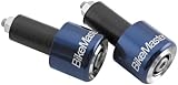 BikeMaster Anodized Aluminum Billet Bar Ends, Blue