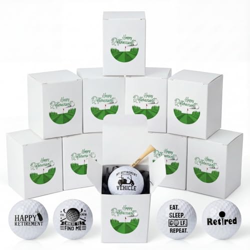 LaRandom Golf Party Favors, Balls & Tees, 10 Sets