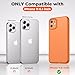 SUPFINE Designed for iPhone 11 Case,Premium Liquid Silicone with [Soft Anti-Scratch Microfiber Lining][Upgraded Camera Protection] Slim Shockproof Protective Phone Case for Men Women Girls,Orange