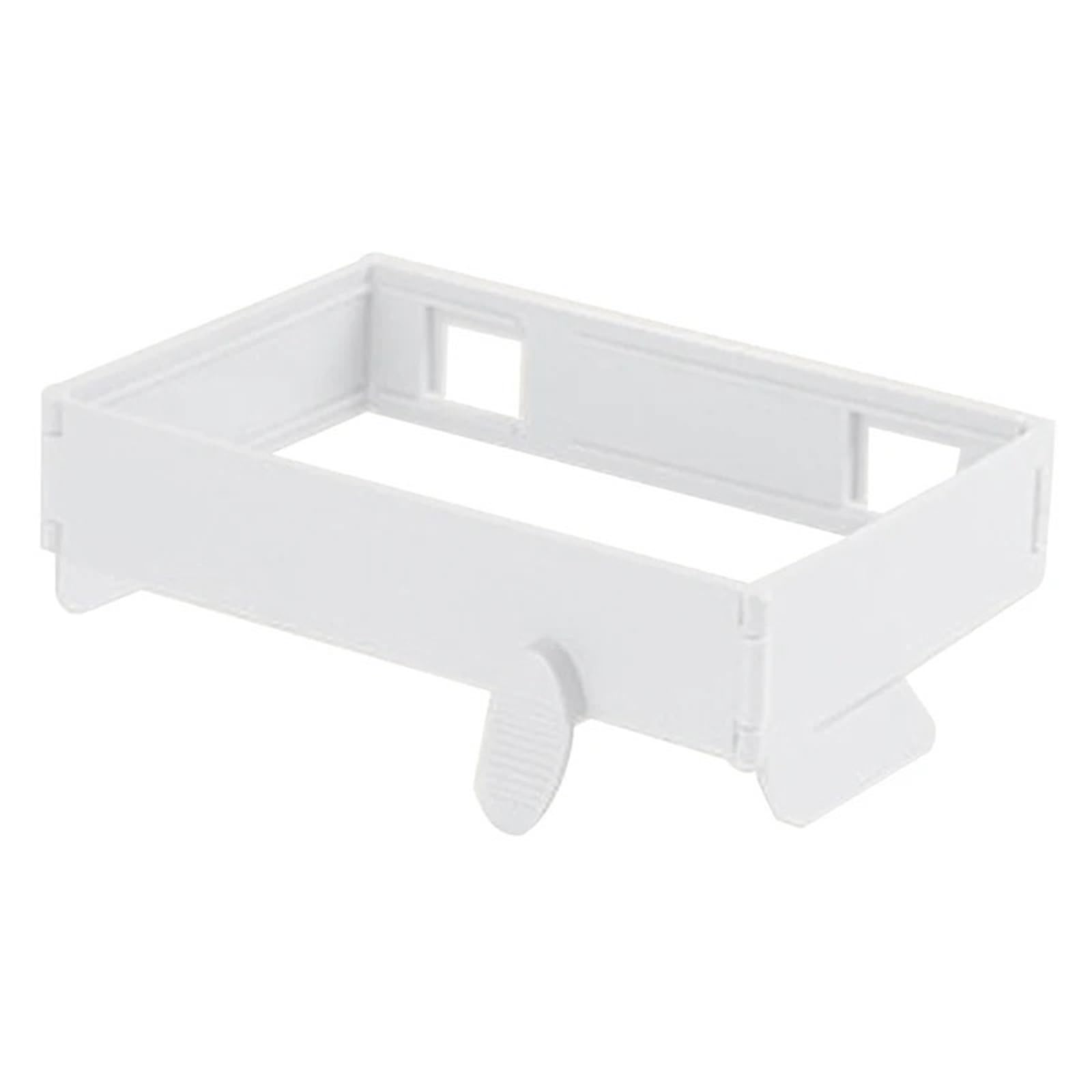 Irfhdcx White Foldable Hanging Trash Bag Holder Portable Garbage Rack For Kitchen