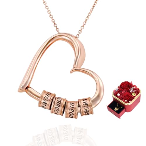 KAVORA The Heart of The Family �l�b�N���X �J�X�^������r�[�Y�t�� - 18K�S�[���h���b�L�W���G���[�M�t�g ����l�A���l�A�L�O���A��̓��A�a������, Medium size, ���� �W�F���X�g�[��, �L���[�r�b�N�W���R�j�A