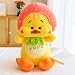 XIAOREN La Laide Petite Poupée De Canard Jaune Poupée De Travestissement Poupée en Peluche pour Enfants Oreiller De Canard De Dessin Animé,C-60CM