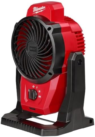 Milwaukee M12 Mounting Fan - Bare Tool Only, No Charger, No Battery, Red, Medium image 4