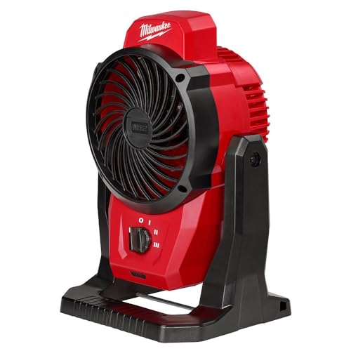 Milwaukee M12 Mounting Fan - Bare Tool Only No Charger No Battery Red Medium