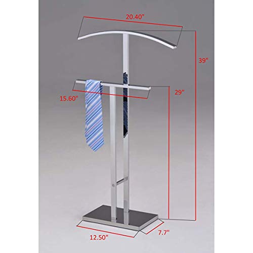 K and B Furniture Co Inc Chrome Valet Stand #TOP24