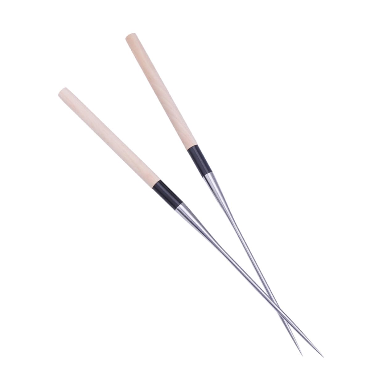 Baguettes Cuisine Japonaises en Acier Inoxydable Argentées, Faciles à Tenir Nettoyer, Portable pour Sushi et Sashimi en Voyage