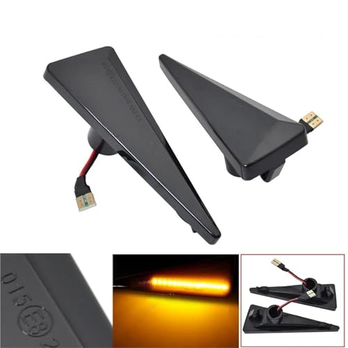 Repetidores dinámicos LED de posición lateral kit de 2 luces de giro para Megane 2 y Wind 2
