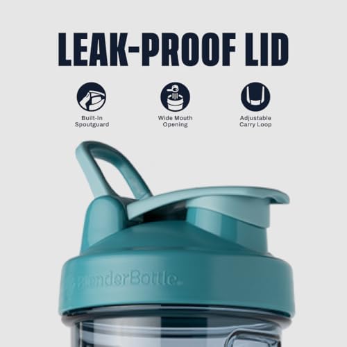 BlenderBottle Shaker Bottle Pro Series Perfect for Protein Shakes and Pre Workout, 28-Ounce, Cerulean Blue - 2