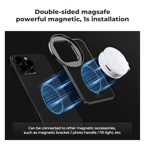 Image of K&F Concept 6.7 inch Magnetic Lens Filter Mount Adapter Compatible with iPhone and 67mm Threaded Filters, Compatible with 16 /15 /14 /13 /12 Pro Max, 16 /15 /14 Plus (Filter Not Included) | Compatible with iPhone and 67mm Threaded Filters, Compatible with 16 /15 /14 /13 /12 Pro Max, 16 /15 /14 Plus, FA201