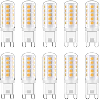 Gainwin G9 LED Bulbs, 5W, 400LM, Cool White 6000K, 40W Halogen Bulbs Equivalent, Non Dimmable, No Flicker, 360° Beam Angle, Energy Saving Light Bulbs Lamps for Home Ceiling Lights (Pack of 10)