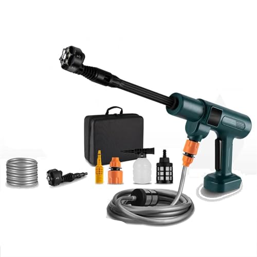 Nettoyeur Haute Pression sans Fil, 3500 W 200 Bars, Nettoyeur Haute Pression électrique sans balais 6 en 1, Pistolet à Eau de Lavage de Voiture, Pistolet de pulvérisation d'irrigation de Jardin, deu