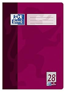 Oxford Schulheft A4, 16 Blatt, Lineatur 28, kariert, 1 Stück