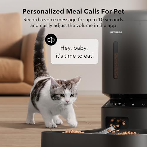 PETLIBRO Automatic Cat Feeder for 2 Cats, 5G&2.4G WiFi Pet Feeders, 5L Programmable Cat Food Dispenser with Airtight Lock-Fresh Technology, Dual Stainless Steel Bowls, Low Food Sensor by PETLIBRO - Image 5