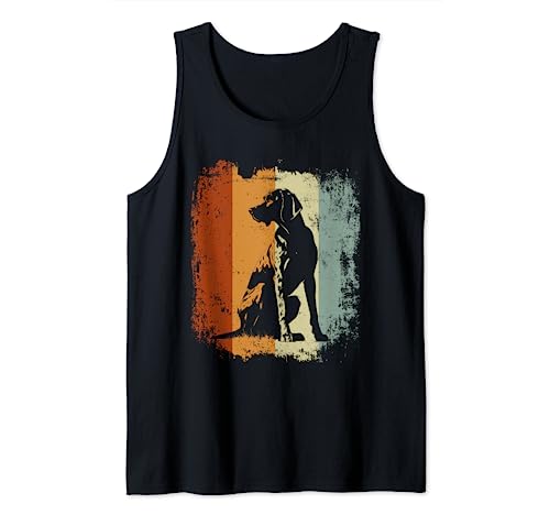 Retro Vintage Design German Shorthaired Pointer Dog Camiseta sin Mangas
