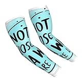 Nuzjahu Not All Who Wander Are Lost1 for Arm Sleeves for Men Women UV Sun Protection UPF 50 Sports Compression Sun Sleeves for Outdoor Activities