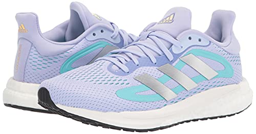 Adidas Women's Solar Glide 4 Running Shoe, Violet Tone/Silver Metallic/Orange Tint, 8.5 #TOP6