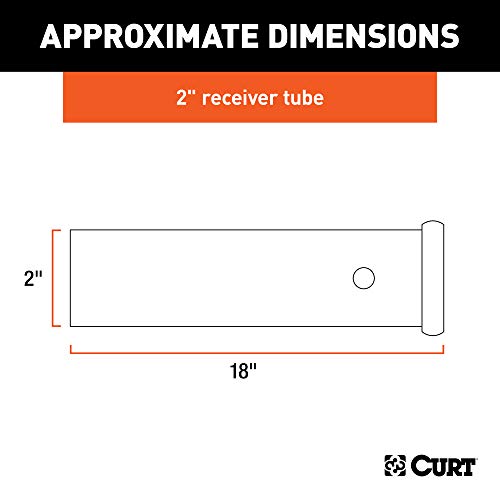 Curt 49180 2-Inch X 18-Inch Weld-On Raw Steel Trailer Hitch Receiver Tube #TOP1