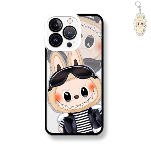 Labub �X�}�z�P�[�X iPhone ���@��Ή� �A�C�t�H���P�[�X �ϏՌ� ���菝�h�~ �F�򂹂Ȃ� �X�}�z�J�o�[ �g�уP�[�X �A�j�� �A�C�t�H���J�o�[ Labub �O�b�Y �L�[�z���_�[�t���i�Ή� iPhone 17 Air�C-01�j