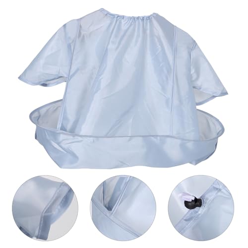 Capa Profesional para Barbero con Cuello Elástico, Antiestática, Impermeable para Adultos, Capa Antiadherente para Corte de Cabello para Uso en Casa y Salón miniatura 6
