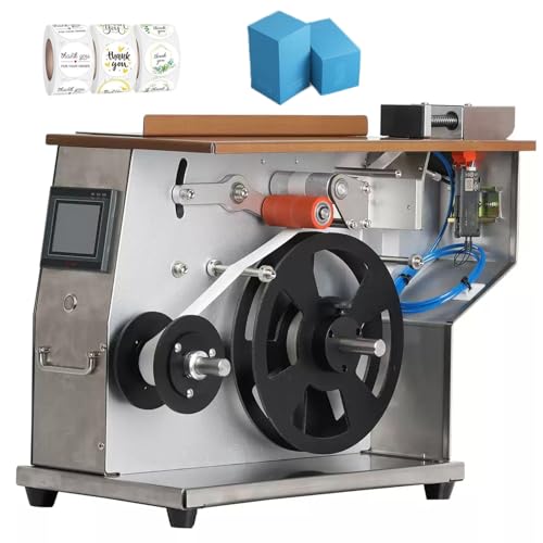 Macchina Automatica per etichettatura in Acciaio Inox per Etichette Trasparenti e Codici QR da 50 mm, Fino a 60 Fogli/min, Perfetta per Packaging cosmetico ed elettronico