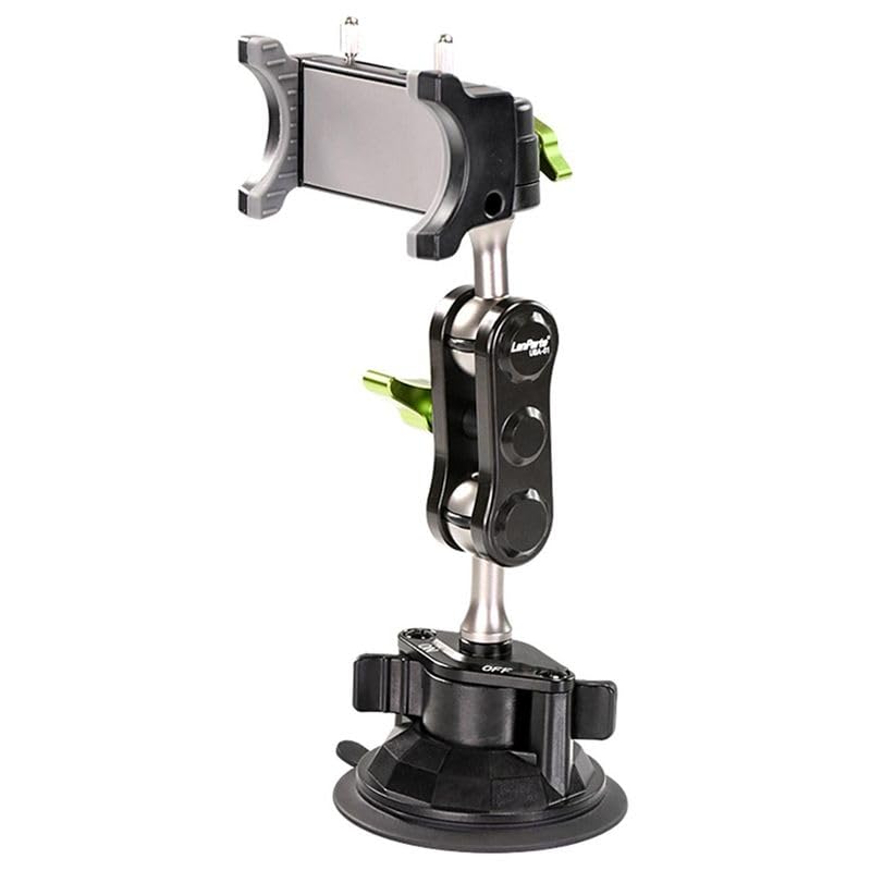 LanParte - Soporte para teléfono para coche, estabilizador para selfie, soporte giratorio de 360°