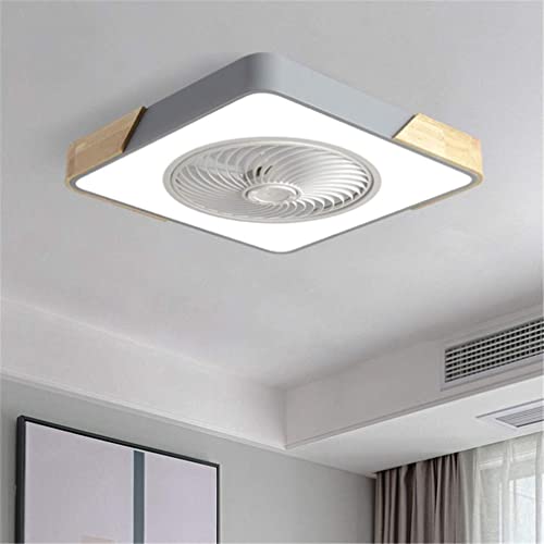 Ventilador de techo con luz, Dagea Ventilador de Techo LED, con Control Remoto de Iluminación y Control de Aplicación, Ultrafino Invisible Silencioso con 3 Velocidades de Viento Regulable Luz de Techo