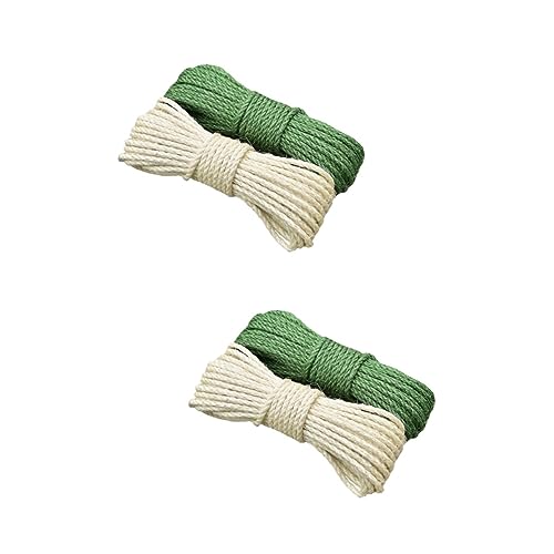 FRCOLOR 4 Pçs Corda De Sisal Corda De Juta Resistente Para Arranhador Corda De Juta Torcida Para Art